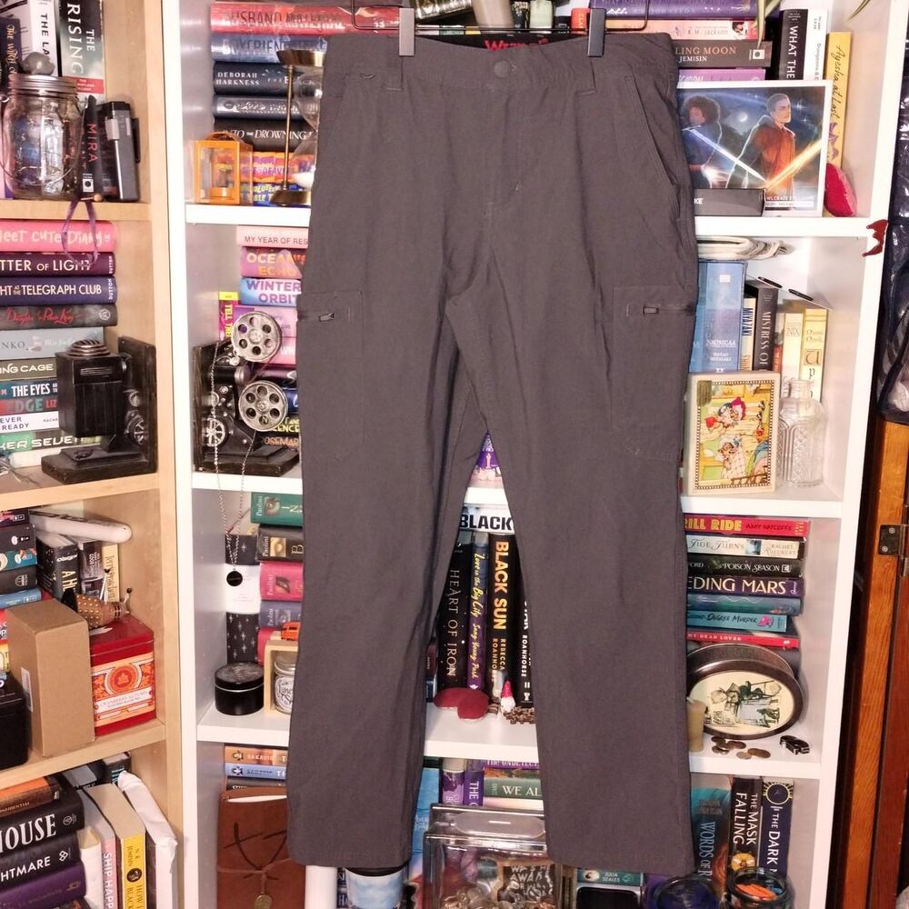 Wrangler Men's Grey and Brown Trousers